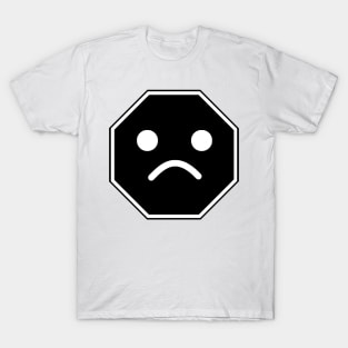 UNHAPPY MINIFIG FACE ROADSIGN T-Shirt